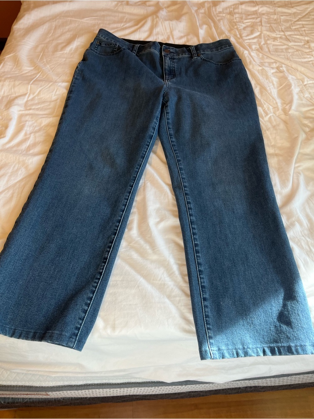 Chico's Wide-Leg Dark Blue Women's Jeans